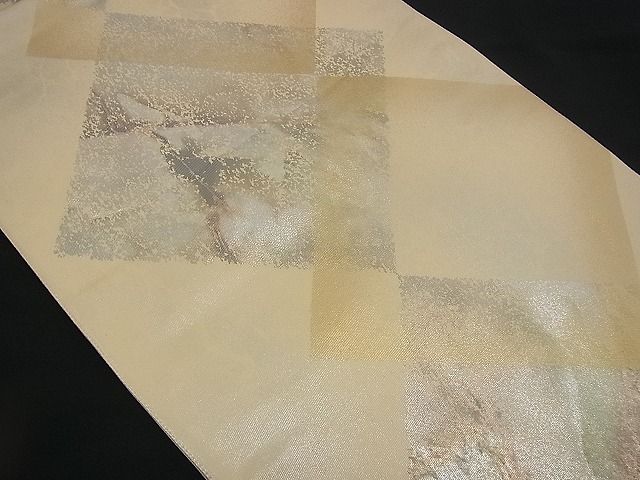 平和屋着物■六通柄袋帯 菱吉祥文 引箔 逸品 n-rv0065