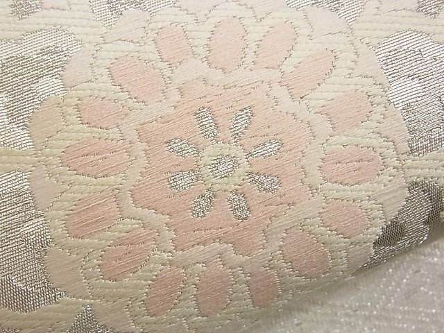 平和屋着物■六通柄京袋帯 唐織 正倉院更紗花文 銀糸 逸品 n-rv0188