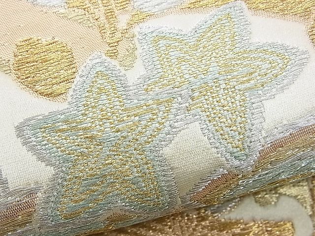 平和屋着物■六通柄京袋帯 鳳凰束ね熨斗桐文 金銀糸 逸品 n-rv0252