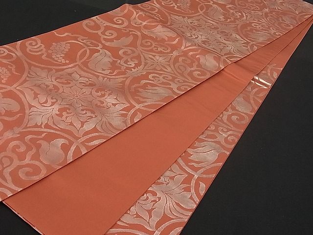 平和屋着物■六通柄袋帯 正倉院葡萄唐草文 金彩 逸品 CAAB1937rv