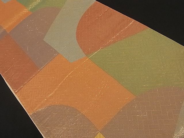 平和屋着物■佐賀錦 六通柄袋帯 吉祥文 金糸 逸品 rv-y0457