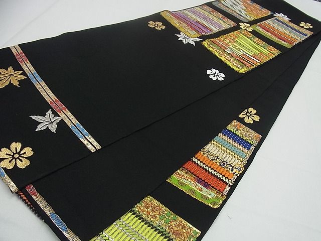 平和屋本店■最高級 龍村平蔵製 本袋帯 戯毛錦 金銀糸 黒地 逸品3s1640