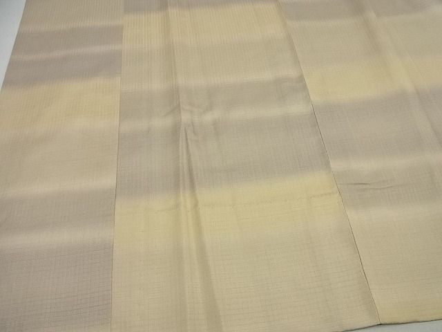 平和屋本店#極上 道中着 本場染大島紬地 銀座もとじ 武島織物謹製 単衣 横段文 証紙・たとう紙付き 逸品 未使用3s1700