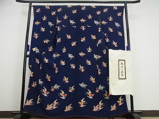平和屋本店■希少 浦野理一 振袖 飛鳥文 たとう紙付き 逸品 未使用3s1851