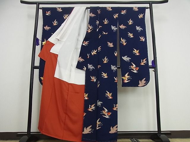 平和屋本店■希少 浦野理一 振袖 飛鳥文 たとう紙付き 逸品 未使用3s1851
