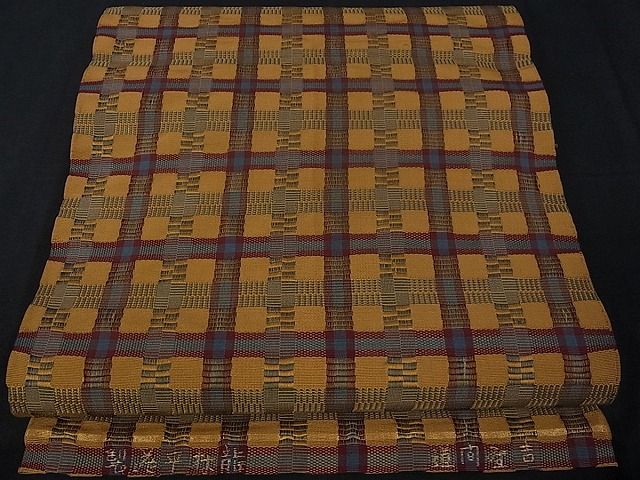 平和屋本店○極上 龍村平蔵製 本袋帯 吉野間道 逸品 未使用
