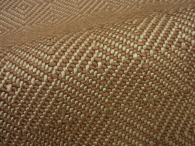 平和屋本店●超希少 伊兵衛織 工芸手織 八寸名古屋帯 入子菱 逸品3s2952