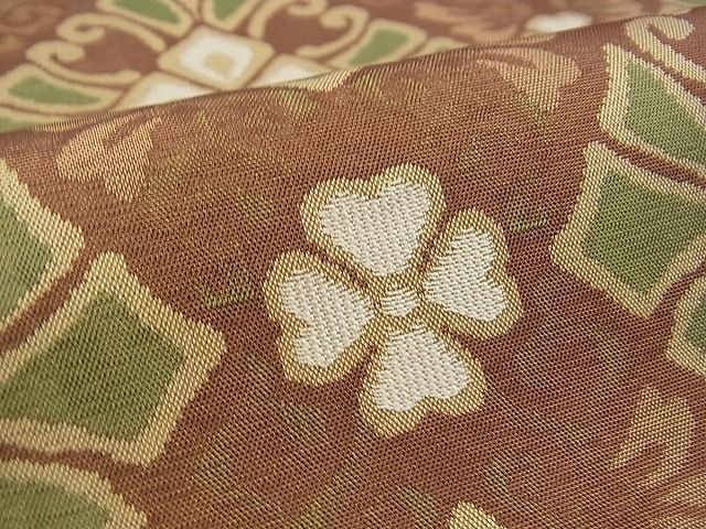 平和屋本店■希少 人間国宝 北村武資 六通柄袋帯 経錦 花唐草文 金糸 逸品 s30119