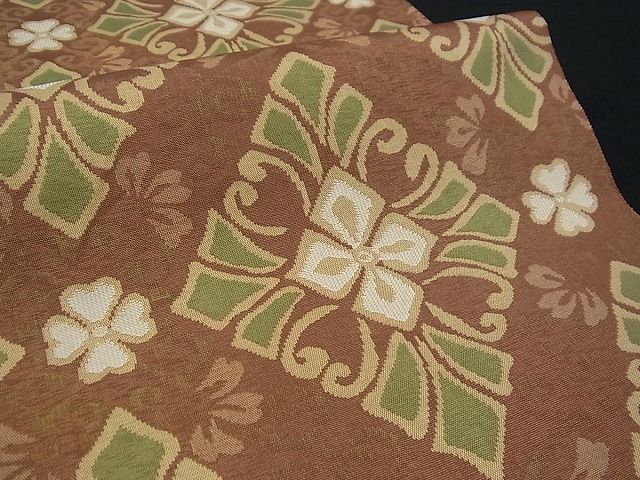 平和屋本店■希少 人間国宝 北村武資 六通柄袋帯 経錦 花唐草文 金糸 逸品 s30119