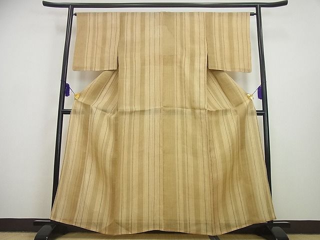 平和屋本店*超希少 夏物 重要無形文化財 本場宮古上布 苧麻 証紙付き 逸品 未使用3s3438