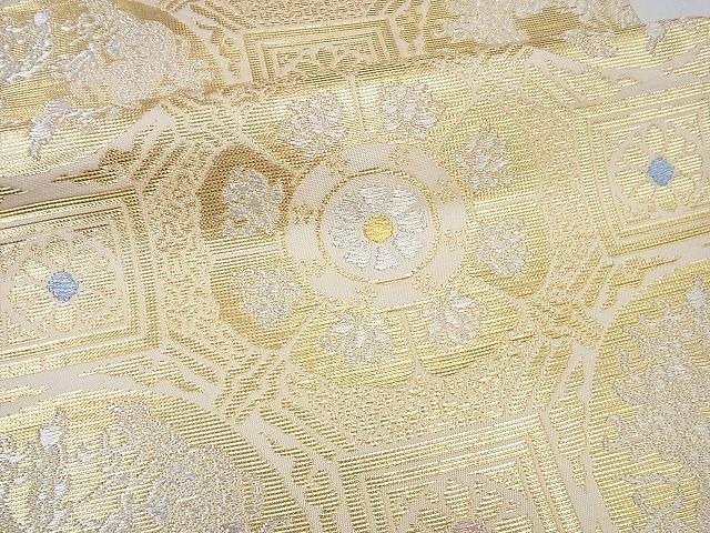 平和屋本店■最高級 龍村平蔵製 本袋帯 奈良裂金襴 金銀糸 逸品3s3960