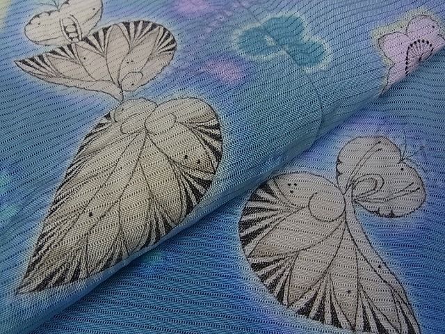 平和屋本店*希少 夏物 二代目 久保田一竹 幻の辻が花 訪問着 絽 絞り 暈し染 逸品s5001