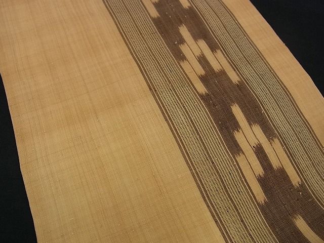 平和屋本店*極上 夏物 喜如嘉の芭蕉布 ハチジョー 手積み芭蕉糸100% 九寸名古屋帯 銀座むら田 たとう紙s7778