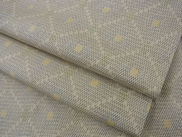 平和屋着物●本場大島紬 白大島 菱吉祥文 逸品 未使用 n-sa1137