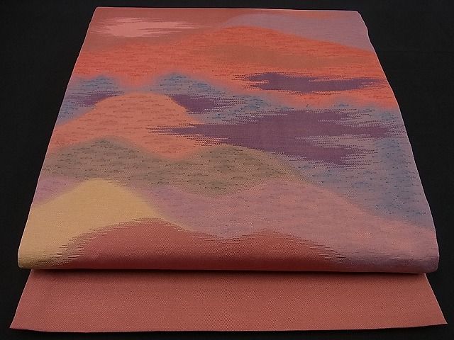 平和屋着物■太鼓柄袋帯 道長文 逸品 n-sa1835