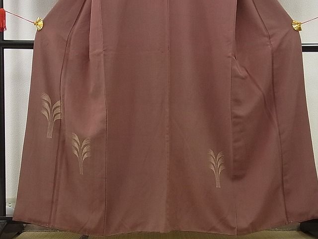 平和屋着物■付下げ 刺繍 草葉文 逸品 n-sa1862