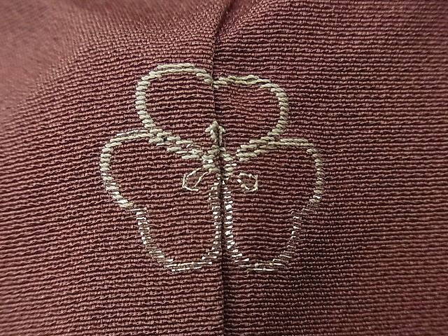 平和屋着物■付下げ 刺繍 草葉文 逸品 n-sa1862