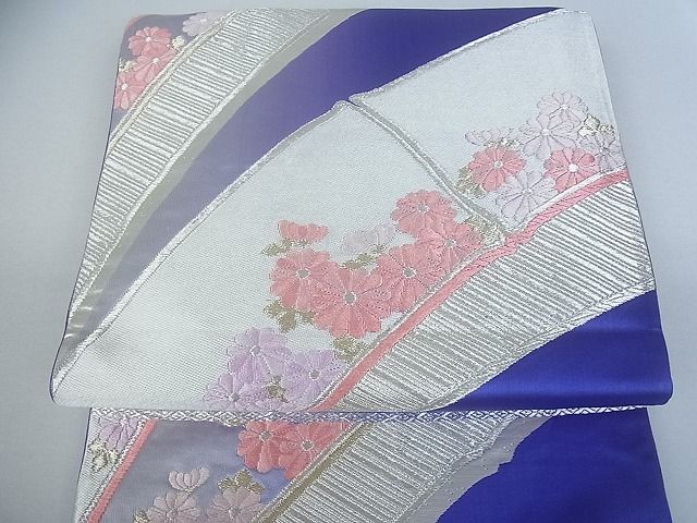 平和屋着物■六通柄袋帯 舞菊文 金銀糸 逸品 sf1066