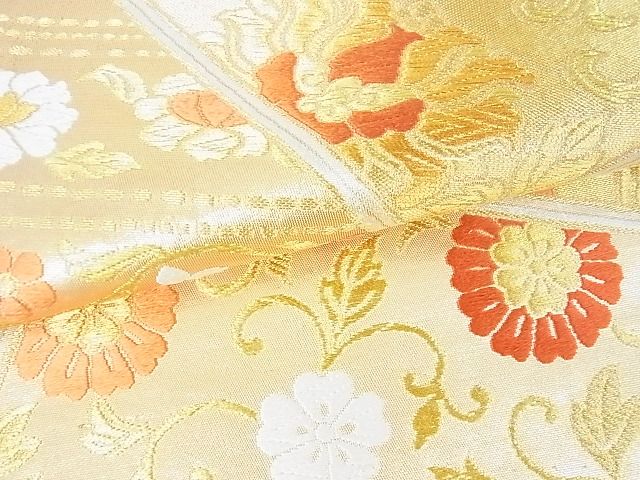 平和屋着物■六通柄袋帯 裂取蜀江更紗文 金銀糸 逸品 sf1249
