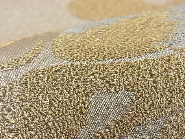 平和屋着物■六通柄袋帯 松 金銀糸 逸品 n-sg0620