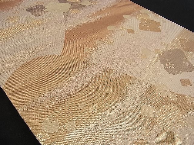 平和屋着物■六通柄袋帯 彩華美匠錦 重ね山箔散らし 金糸 逸品 n-sx0083