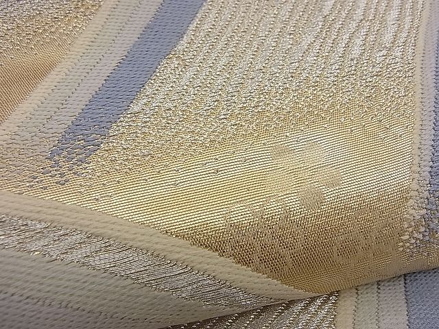 平和屋着物■六通柄袋帯 唐織 重ね山文 金銀糸 逸品 n-sx0270