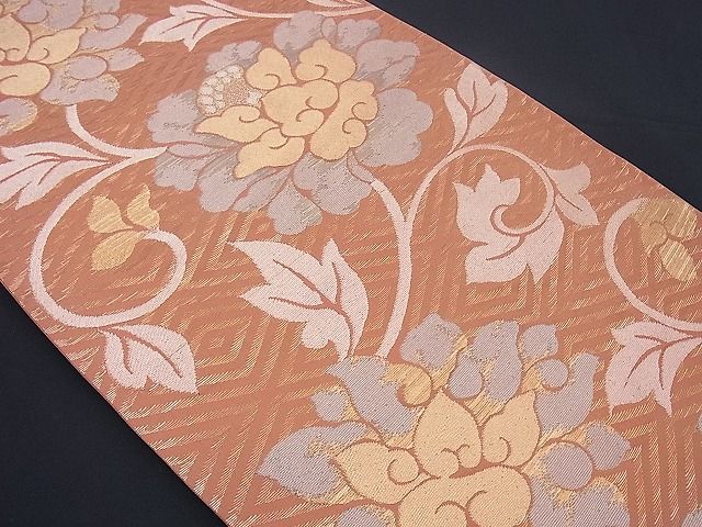 平和屋着物■六通柄袋帯 花唐草文 金銀糸 逸品 n-sx0778