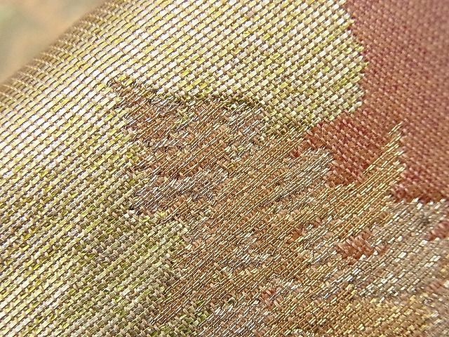 平和屋着物■六通柄袋帯 道長樹林文 金銀糸 逸品 n-sx0882