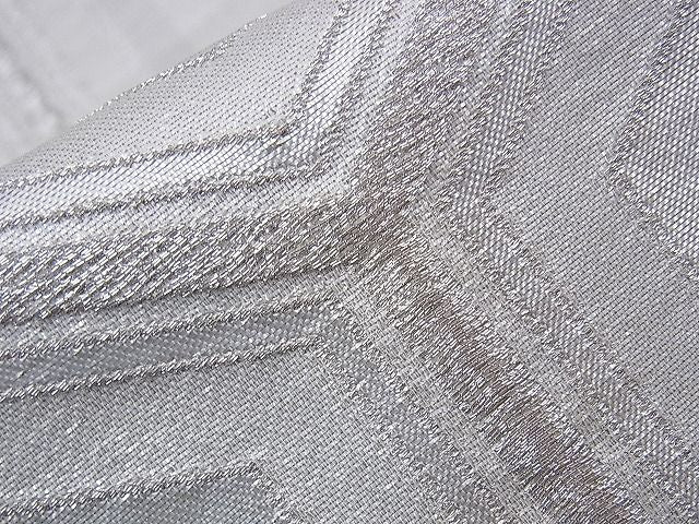 平和屋着物■六通柄袋帯 亀甲文 銀糸 逸品 n-sx0897