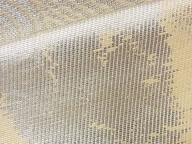 平和屋着物■六通柄袋帯 エ霞立波文 金銀糸 逸品 n-td0124