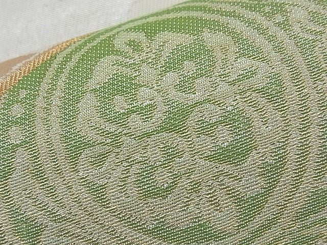 平和屋着物■六通柄袋帯 エ霞籬吉祥文 金銀糸 三越扱い 逸品 n-th1262