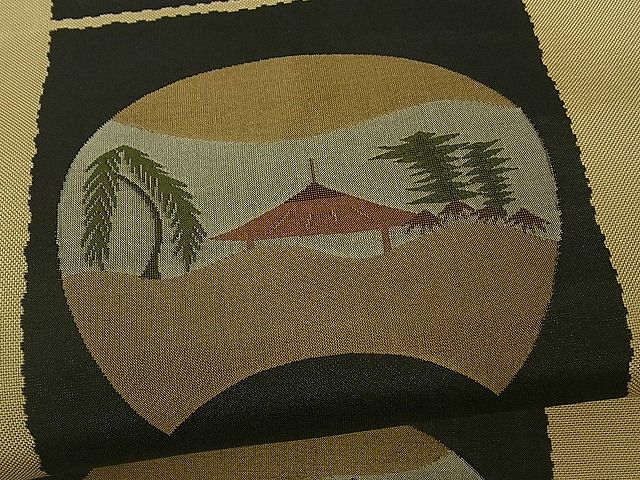 平和屋着物■六通柄袋帯 古今絵巻 逸品 th2611
