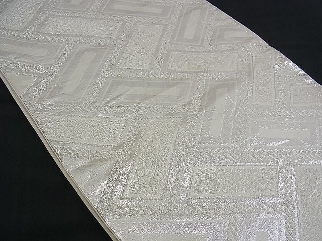 平和屋着物■六通柄袋帯 檜垣文 銀糸 逸品 n-ui0280