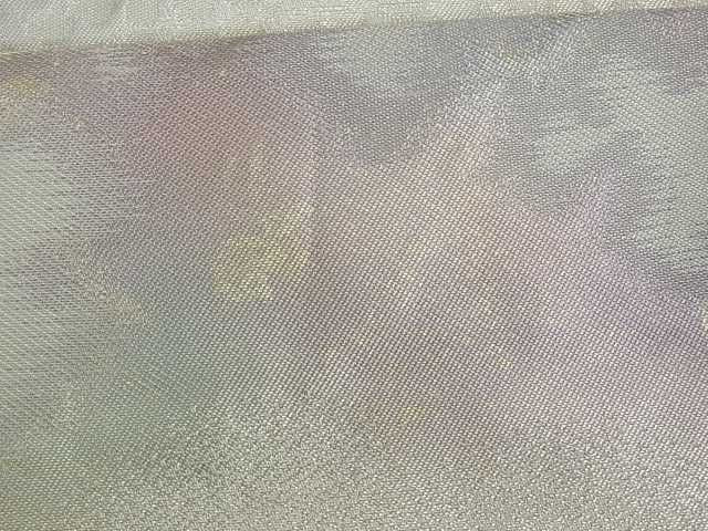 平和屋着物■六通柄袋帯 重ね山花鳥文 金銀糸 逸品 uw0328
