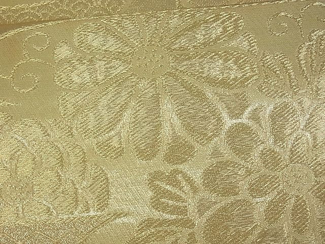 平和屋着物■六通柄袋帯 霞取り吉祥花文 金糸 逸品 uw0607