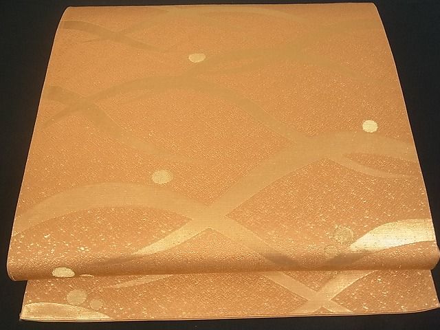 平和屋着物■六通柄袋帯 露芝文 金糸 逸品 uw0612