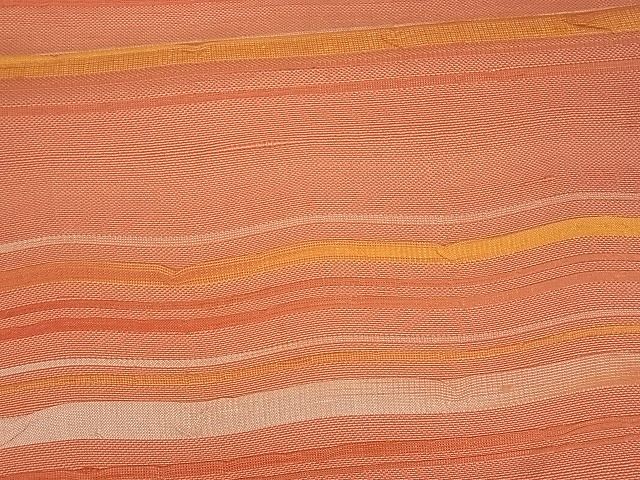 平和屋着物■六通柄袋帯 よろけ縞 逸品 uw0621