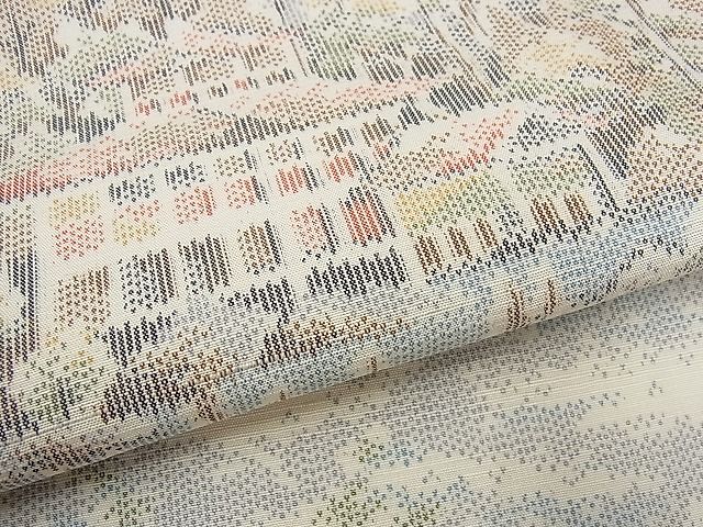 平和屋着物■上質な紬 風景樹林文 逸品 vf4208