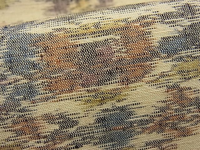 平和屋着物■上質な紬 吉祥花文 逸品 vf4666