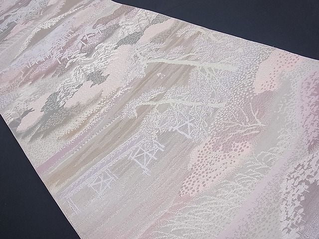 平和屋着物■六通柄袋帯 嵐山 二重箔錦 逸品 n-vz0503