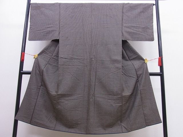 平和屋着物■男性 紬 絣文様 逸品 n-vz0822