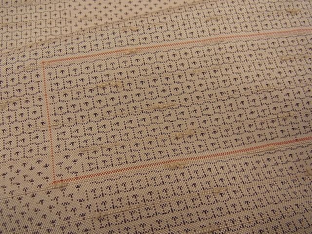 平和屋着物■上質な紬 100亀甲 吉祥文 逸品 n-wb0368