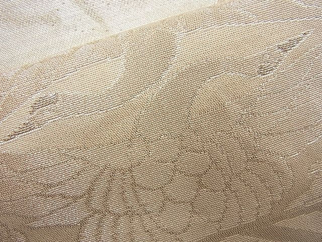 平和屋着物■六通柄袋帯 唐織 流水向かい鶴菱文 銀糸 逸品 n-wb0731