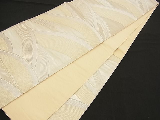 平和屋着物■六通柄袋帯 流水文 銀糸 逸品 n-wb0732