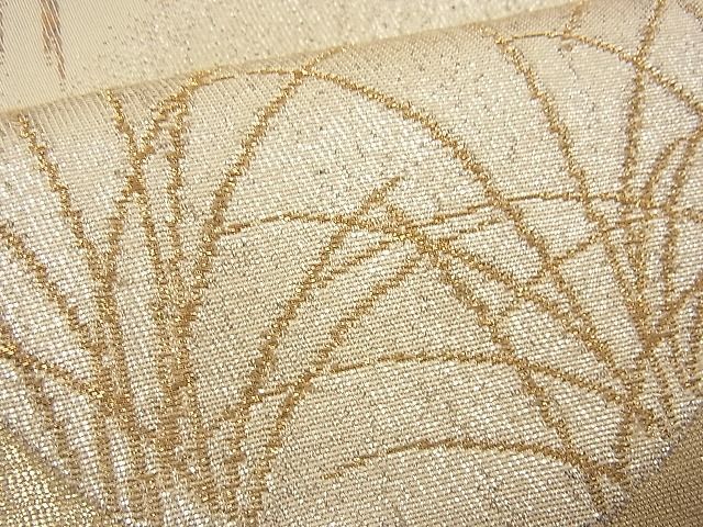平和屋着物■六通柄袋帯 流水樹林文 金銀糸 逸品 n-wb0736
