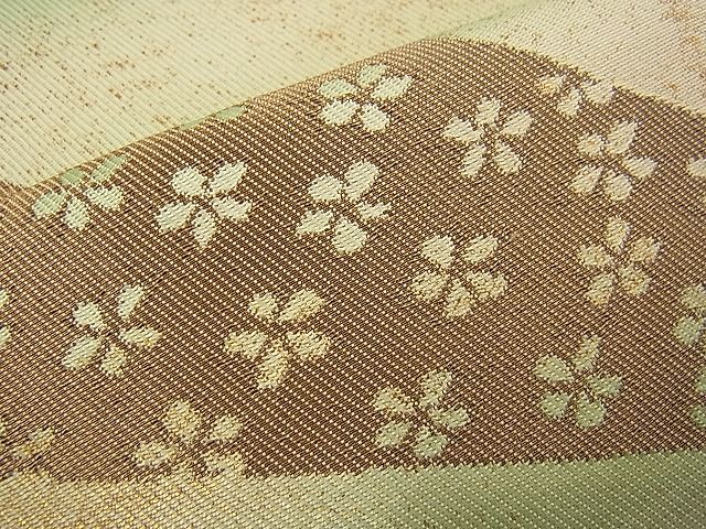 平和屋着物■六通柄袋帯 切嵌吉祥舞花文 金糸 逸品 n-wb0742