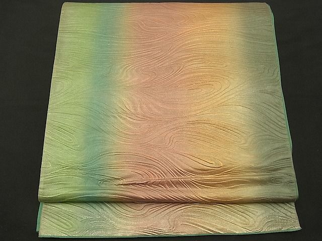 平和屋着物■六通柄袋帯 流水文 金銀糸 逸品 n-wb0757
