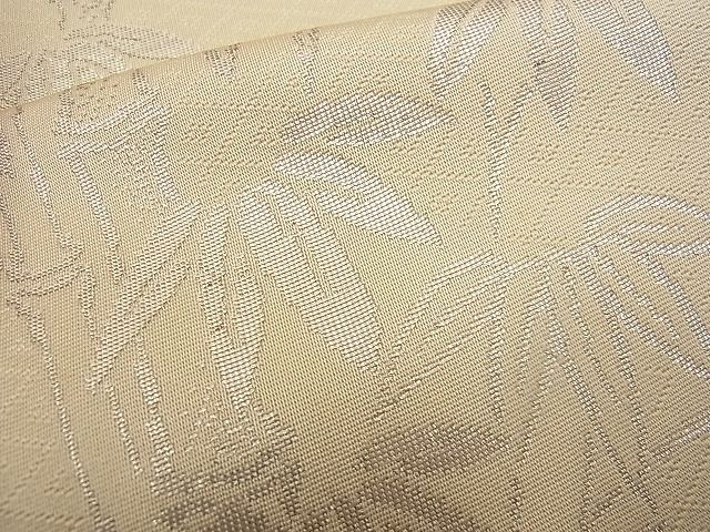平和屋着物■六通柄袋帯 籬吉祥草花文 銀糸 逸品 n-wb0769
