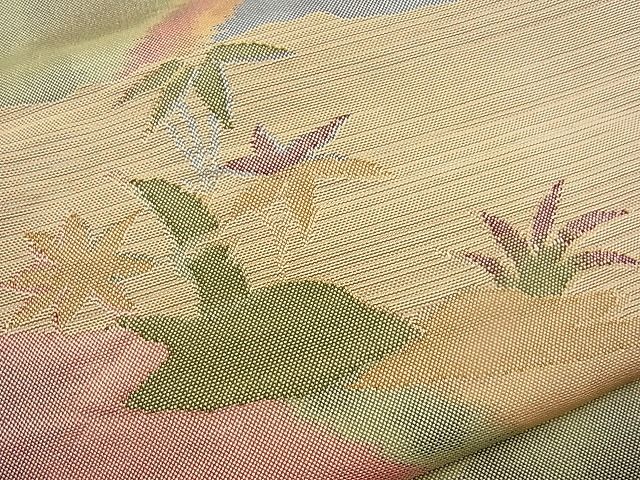 平和屋着物■六通柄袋帯 御所解文 逸品 n-wb0782