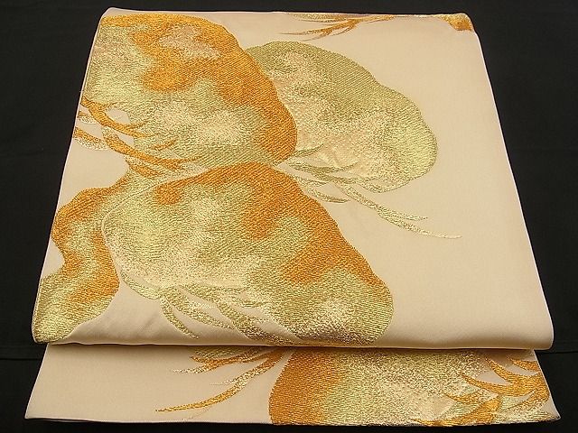 平和屋着物■六通柄袋帯 松 金糸 逸品 n-wb1117